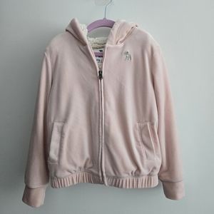 Abercrombie velvet lined zip hoodie